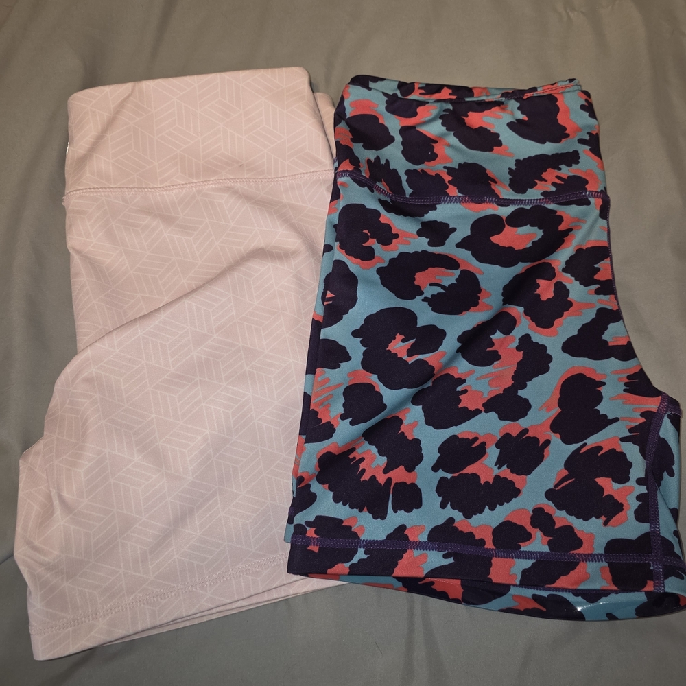 Women's Athletic Shorts - Pink and Multicolor